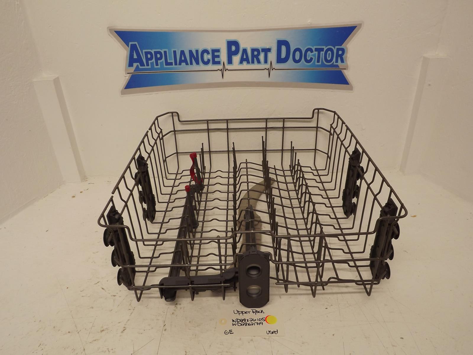 GE Dishwasher WD28X26105 WD28X21719 Upper Rack Used GE Dishwasher WD28X26105 WD28X21719 Upper Rack Used
